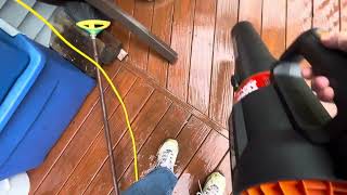 Worx 521 electric leaf blower demo [upl. by Eiten]