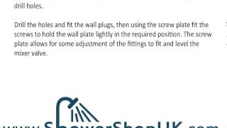 How to fit a fixing kit for your Thermostatic Bar Mixer Shower [upl. by Gabrielle]