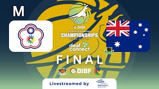 M Gold Medal Game  Australia v Chinese Taipei  DIBF AsiaPacific Deaf Basketball Championships [upl. by Dubenko]