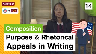 Purpose and Rhetorical Appeals Study Hall Writing Composition 14 ASU  Crash Course [upl. by Dranoel]