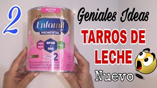 2 Increíbles Ideas Reutilizando TARROS DE LECHE vacios Fácil Económico y Prácticas Ideas [upl. by Samaria]