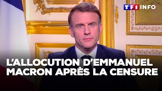 Allocution dEmmanuel Macron après la censure du gouvernement Barnier｜TF1 INFO [upl. by Idnerb]