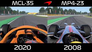 MCL35 vs MP423  F1 2020 Codemasters  Barcelona [upl. by Velleman]