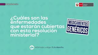 Gobierno publica reglamento para mejorar el acceso a medicamentos genéricos [upl. by Nanoc]