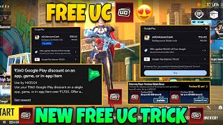 😍 FREE UC NEW TRICK IN BGMI  GOOGLE PLAY UC REFUND TRICK  UNLIMITED FREE UC GOOGLE PLAY REFUND ✅ [upl. by Felic]