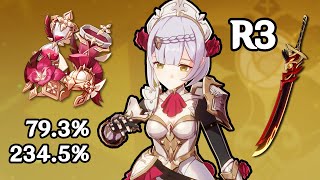 I Built Noelle For 3 Years – 245CV C6 Triple Crown DPS Noelle Build Showcase – Genshin Impact [upl. by Rhoda]