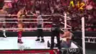 Raw John Cena amp CM Punk vs The Miz amp RTruth [upl. by Duffie]