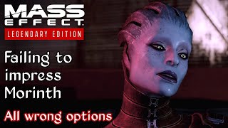 Mass Effect 2  Picking every bad option when talking to Morinth [upl. by Trela]