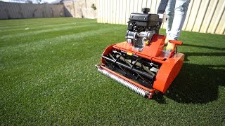 Reel Low Mow With The Swardman Edwin 20  Perennial Ryegrass [upl. by Allegna]