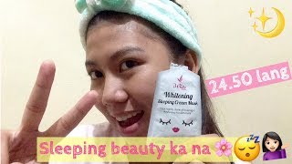 iWhite Sleeping CREAM Mask First impression Yhel 💚 [upl. by Fatsug627]