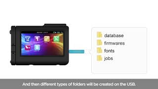 Instruction  How to import files into handheld printer via Udisk [upl. by Lenz]