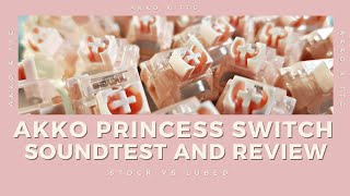 Akko Princess Switch Review👑 Stock vs Lube comparison  GMMK Pro [upl. by Jeniffer]