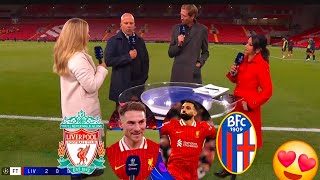 Liverpool vs Bologna 20 Postmatch interview Alexis and Alisson UEFA Champion league [upl. by Olram]