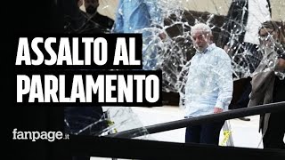 Brasile assalto al parlamento dei sostenitori di Bolsonaro scontri con la polizia e 400 arresti [upl. by Alliuqat908]