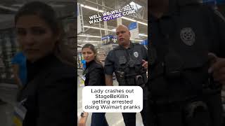 Lady CRASHES out stagebekillin crashout cop vector walmart prank [upl. by Everara]