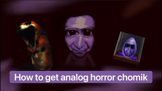 robloxHow to get analog horror chomikao egg in FTC terrifying difficulty spring event 2022 [upl. by Neelrahs]