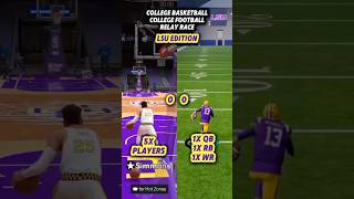 LSU Basketball Vs LSU Football Relay Race nba2k25 cfb25 [upl. by Akoyn]