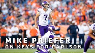 Priefer Learning To Be Successful Consistently A Key For Carlson Moving Forward  Vikings [upl. by Sudderth360]