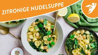 Nudelsuppe mit weißen Bohnen Einfaches und leckeres Rezept für eine herzhafte Suppe shorts [upl. by Lorelei785]