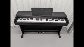 Yamaha Arius YDP145 digital piano in satin black finish stock number 23347 [upl. by Aiekat198]