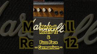 Marshall Reverb 12 amp Fuzz Face Germanium  DEMO guitargearreview marshall fuzzface [upl. by Celestine]