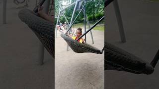 Elton on swings in Trekanten swing happy funny lifeisgood [upl. by Ettedanreb995]