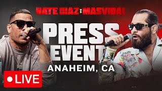 Diaz vs Masvidal Press Conference  Anaheim CA  FANMIO PPV [upl. by Yniattirb404]