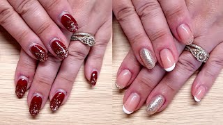 Infill sculpture gel nails tutorial [upl. by August]