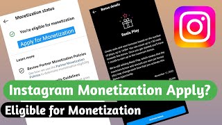 Instagram Monetize Enable  Complete Guide To Use Instagram Monetization Features  Eligible Insta [upl. by Nodnorb27]