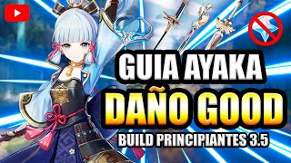 🔥 GUÍA F2P para AYAKA PRINCIPIANTES  Genshin impact AYAKA BUILD  AYAKA DPS GUIA ACTUALIZADA 35🔥 [upl. by Rosalyn]