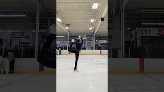 FIRST TASTE OF MY BIELLMANN SPIN 🥹 figureskating iceskating [upl. by Mohamed]