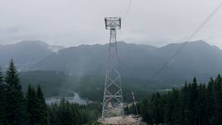 Zeitraffer Stützenbau  Seilbahn Zugspitze [upl. by Dadirac]