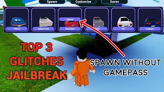 NEW TOP 3 ROBLOX JAILBREAK GLITCHES  MAY 2020 [upl. by Nelon]