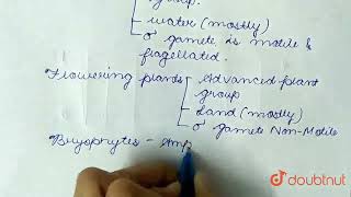 Male gametes require water to reach the female gamete in  CLASS 12  TEST 1  BIOLOGY  Doubtnu [upl. by Leval]