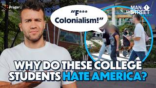 Will University Students Proudly Take a US Flag  Man on The Street  PragerU [upl. by Aicilla]