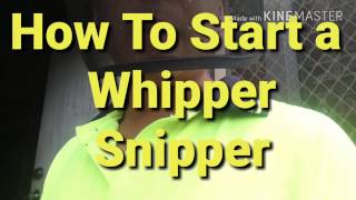 How To Start a Whipper Snipper [upl. by Thoma461]