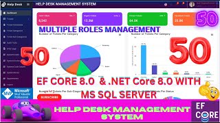 EP 50 Help Desk Management System EF Core NET Core ll NET 80 Tickets Users Roles Management🚀💥 [upl. by Ennaitsirhc]