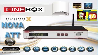 NOVA ATUALIZAÇÃO ATT CINEBOX OPTIMO X HD [upl. by Sanders377]