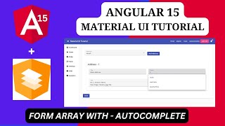 Form Array examples using jsonserver  material UI autocomplete in reactive forms  form array [upl. by Hi]