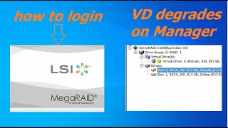 How to login LSI MegaRAID Storage Manager  Degraded error [upl. by Guillema]