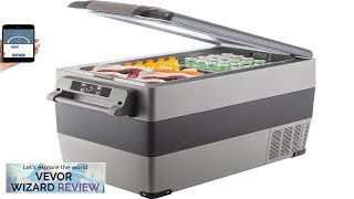 VEVOR 12 Volt Refrigerator 58 Quart Car Refrigerator Dual Zone Portable RefrigeratorRV Review [upl. by Euqinitram]