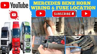 Mercedes Benz LBSK Horn Not Working  Horn Wiring diagram amp Fuse Location [upl. by Lalise122]