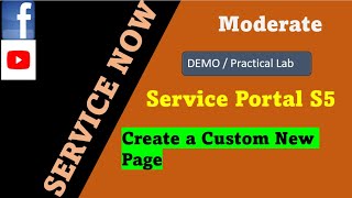 ServiceNow Service Portal Session 5  Create a custom new page in portal  ServiceNow Service Portal [upl. by Accissej]