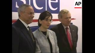 OSCE Meeting continues Powell arrival and speech [upl. by Adnilemreh581]