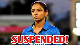 Harmanpreet Kaur SUSPENDED  Harmanpreet Kaur Angry on Umpire Video  India Vs Bangaldesh Cricket [upl. by Perri265]