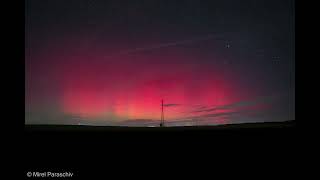 Aurora Boreala vizibila din Romania [upl. by Aneehsyt261]