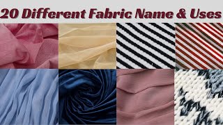 20 Different Types of Fabric Names with Pictures amp Uses 🌟 Types of Fabric [upl. by Hubble]