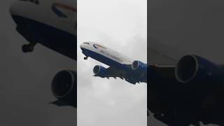 GE90 POWER  British Airways Boeing 777 departing Trinidad [upl. by Ilak]