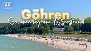 Sommertag auf der Promenade von Göhren  Rügen Urlaub 2022 4K Walk [upl. by Kurys]