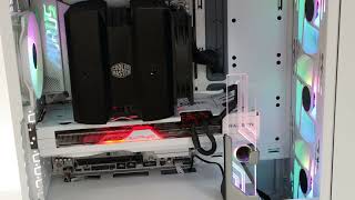 Cooler Master MasterBox 600 amp Atlas GPU holder lighting options [upl. by Llerral]